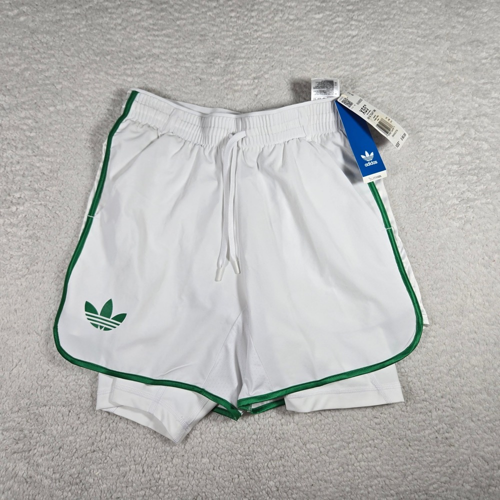 $80 Adidas Wimbledon Pro Tennis Shorts Tight Set 5' White Men's Size XS KA8050